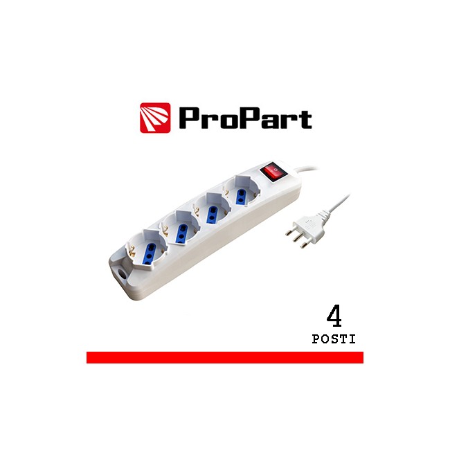 Acquista Multipresa a 4 prese 10/16A+Schuko | Tiesseelettronica.com