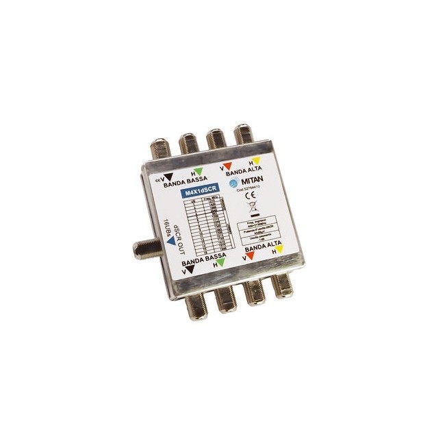 Acquista Multiswitch dSCR 4 In + TV 2 Out dSCR per 32 UBs | Tiessee...