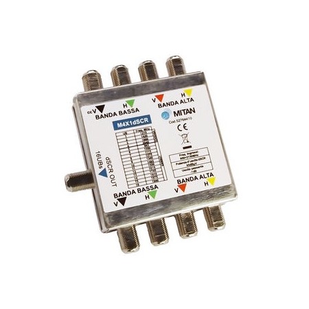 Acquista Multiswitch dSCR 4 In + TV 2 Out dSCR per 32 UBs | Tiessee...