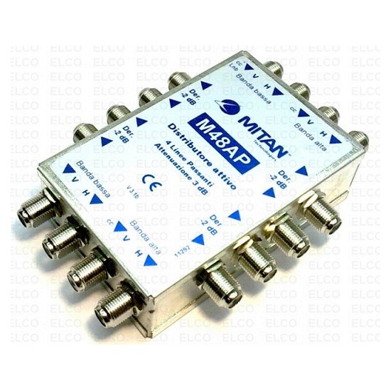 Acquista Multiswitch passante attivo 4 IN 4 OUT 8 derivazioni | Tie...