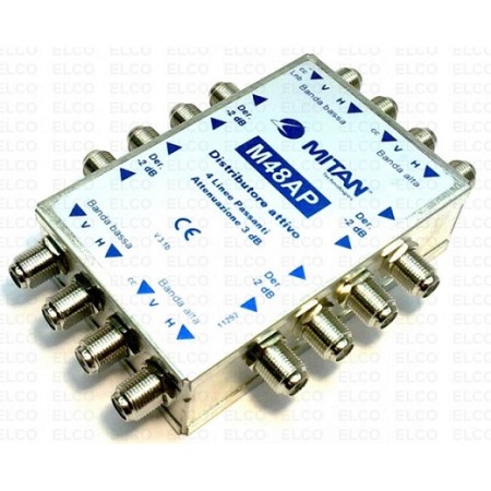 Acquista Multiswitch passante attivo 4 IN 4 OUT 8 derivazioni | Tie...