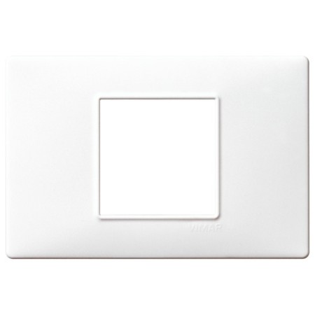 Acquista Placca 2 moduli centrali, tecnopolimero, bianco Vimar Plan...