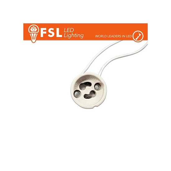 Acquista Portalampada attacco GU10 ceramico | Tiesseelettronica.com