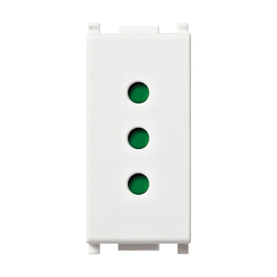 Acquista Presa 2P+T 10 A 250 V~ standard italiano tipo P11, bianco ...