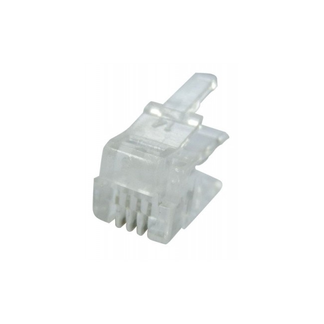 Acquista Spina telefonica 4 contatti corpo 4 | Tiesseelettronica.com