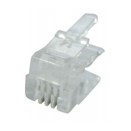 Acquista Spina telefonica 4 contatti corpo 4 | Tiesseelettronica.com