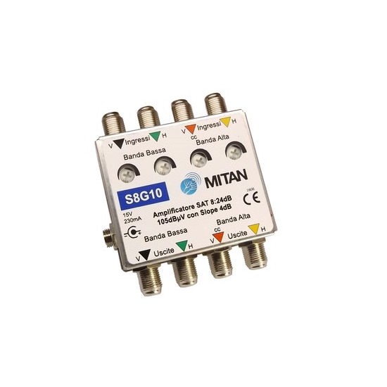 Acquista Amplificatore 4 IN 4 OUT 20 dB per multiswitch | Tiesseele...