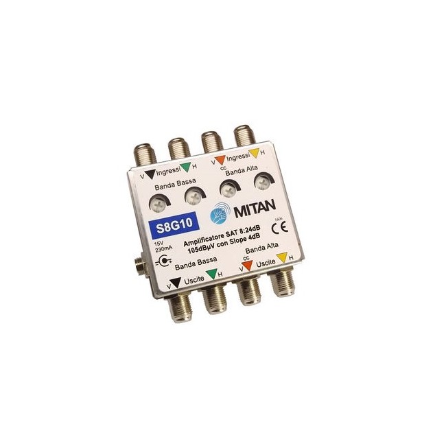 Acquista Amplificatore 4 IN 4 OUT 20 dB per multiswitch | Tiesseele...