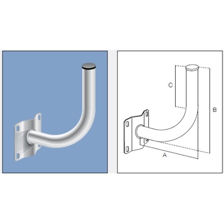 Acquista Supporto 90° a muro per WIFI | Tiesseelettronica.com