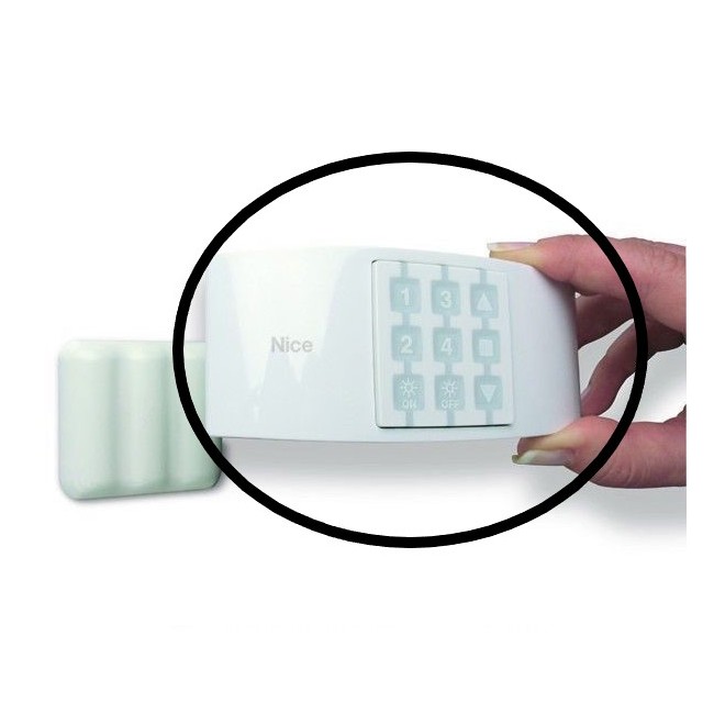 Acquista Supporto NICE da tavolo in plastica bianca e gomma blue ic...