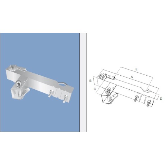 Acquista Zanca francese per camino singola distanziata 20cm | Tiess...