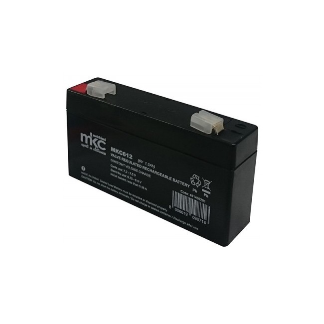 Acquista Batteria 6V 1.2A, al piombo ricaricabile terminale faston ...