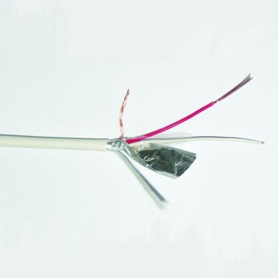 Acquista Cavo allarme schermato 2X0,22mmq RAME/PVC C4 3,1mm | Tiess...