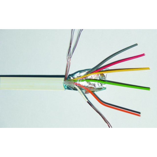 Acquista Cavo allarme schermato 6X0,22mmq RAME/PVC C4 4,2mm | Tiess...