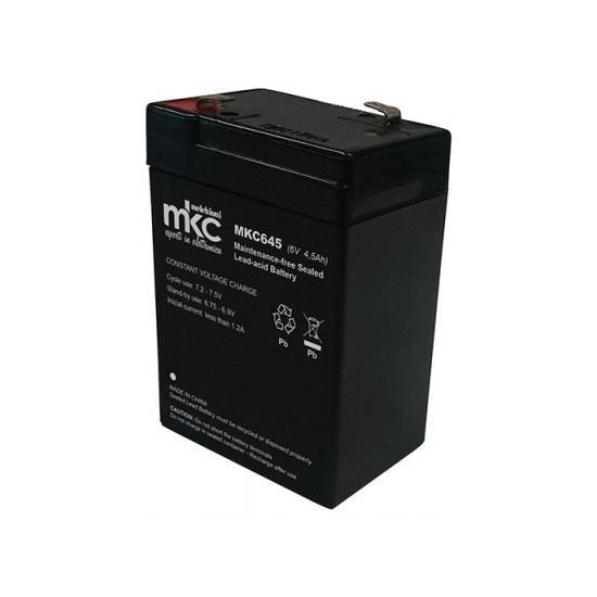 Acquista Batteria 6V 4,5Ah al piombo ricaricabile MKC645/vari march...
