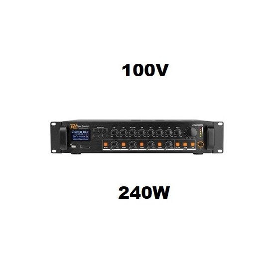 Acquista Nuovo amplificatore audio PA 240W 100V 4 zone regolabili, ...