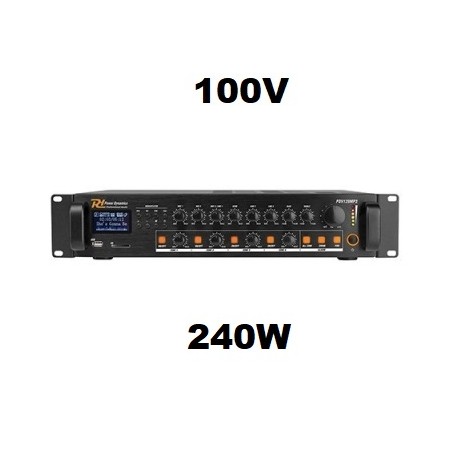 Acquista Nuovo amplificatore audio PA 240W 100V 4 zone regolabili, ...