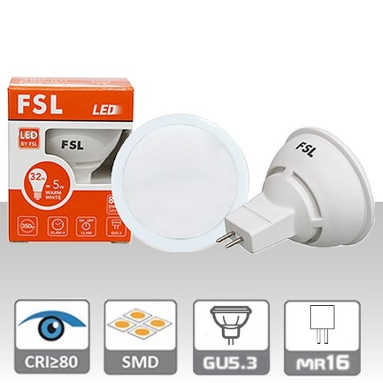 Acquista Lampadina LED 6W tipo MR16 Luce Calda ad attacco GU5.3 lum...