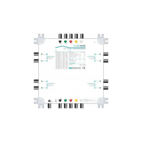 Acquista Multiswitch DCSS 5 ingressi e 8 uscite derivate utente, vh...