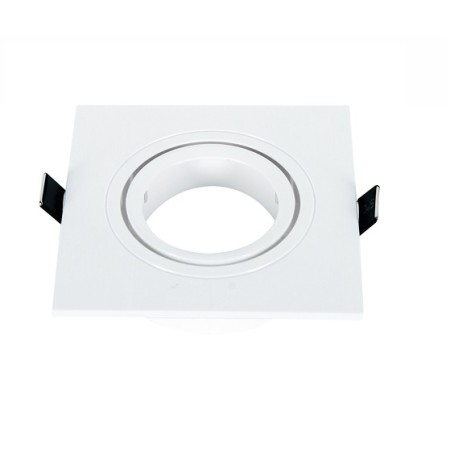 Acquista Portafaretto quadro bianco orientabile da incasso | Tiesse...