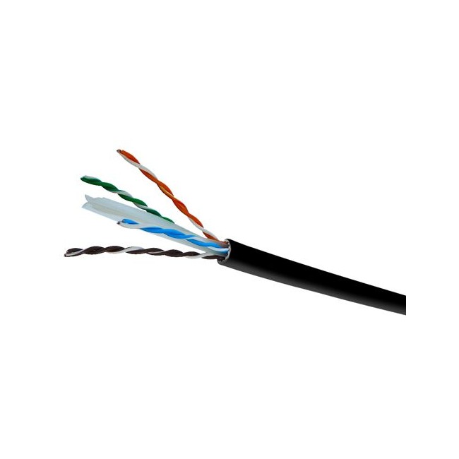 Acquista Cavo di rete da esterno 5e RAME/PE 4 x 24 AWG singola guai...