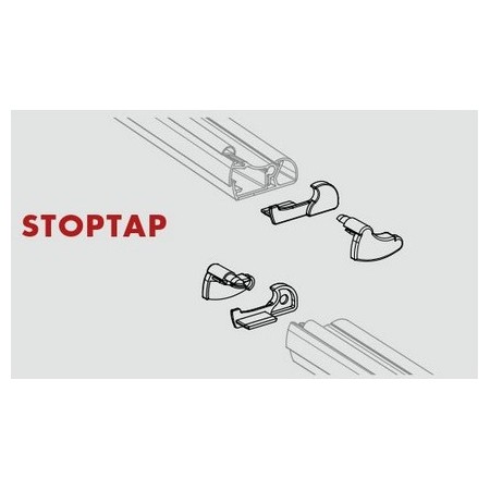 Acquista Coppia tappi in pvc per bordo sensibile STOP PROTO | Tiess...