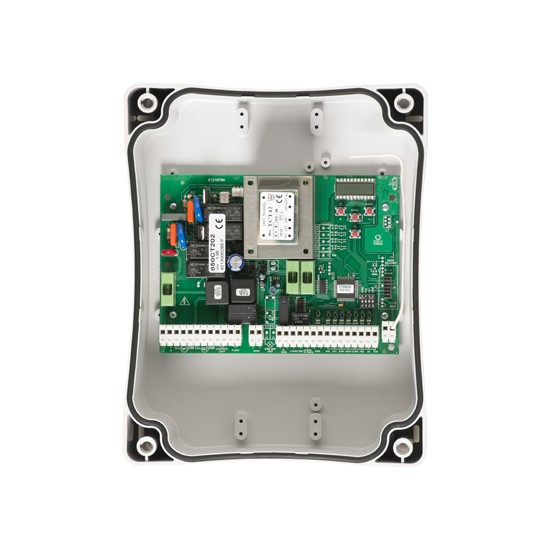 Acquista Centrale di comando per 2 motori a battente, 230V con friz...