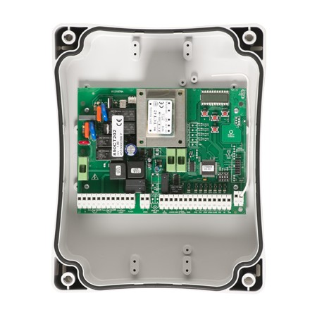 Acquista Centrale di comando per 2 motori a battente, 230V con friz...