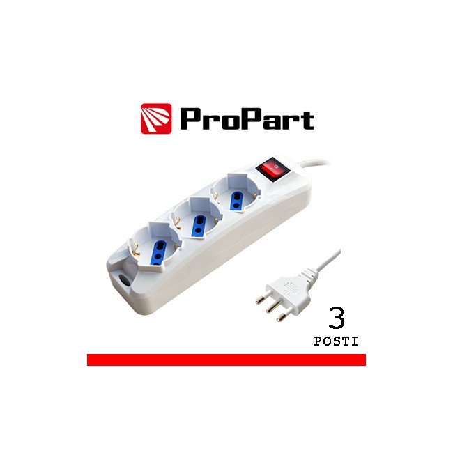 Acquista Multipresa a 3 prese 10/16A+Schuko | Tiesseelettronica.com