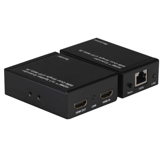Acquista Kit TX-RX Extender + HDMI, 60MT UTP, 1080p@60Hz, POE, Loop...