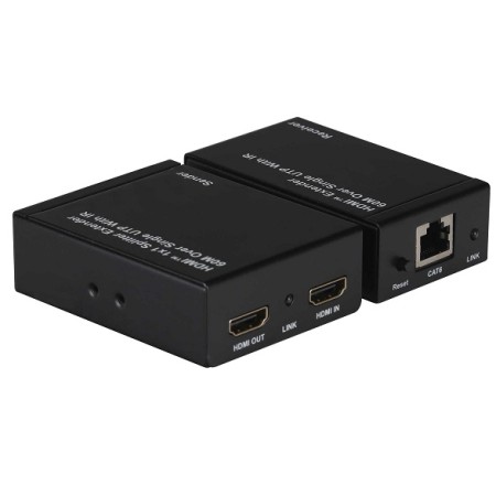 Acquista Kit TX-RX Extender + HDMI, 60MT UTP, 1080p@60Hz, POE, Loop...