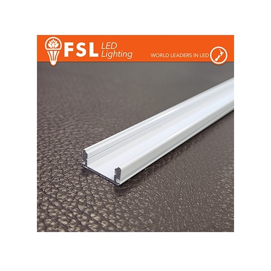 Acquista Profilo alluminio BIANCO 6063 grigio, barra 2 metri senza ...