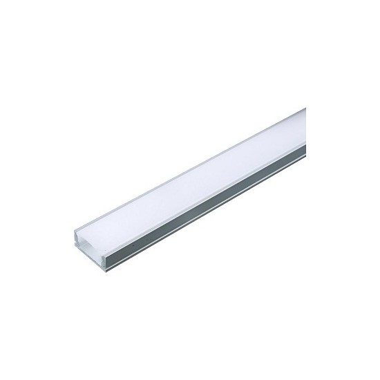 Acquista Profilo PIATTO in Alluminio Colore Silver per Strip LED 2 ...