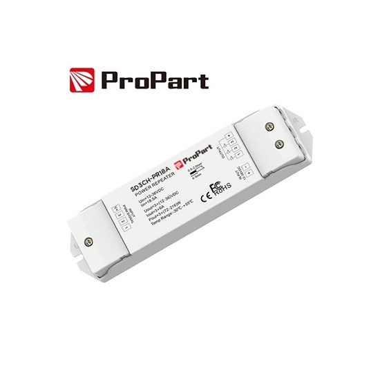 Acquista Amplificatore RGB 15A 3 canali da 5A 12-60V consente la si...