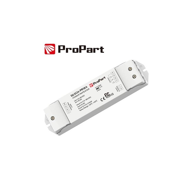 Acquista Amplificatore RGB 15A 3 canali da 5A 12-60V consente la si...