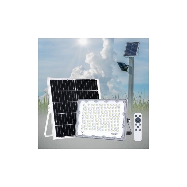 Acquista SOLAR LED PRO 100 - Faro led solare da esterno 2000lm con ...