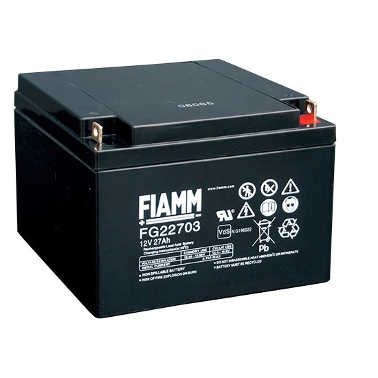 Acquista Batteria 12V 27Ah, al piombo ricaricabile, terminale bandi...