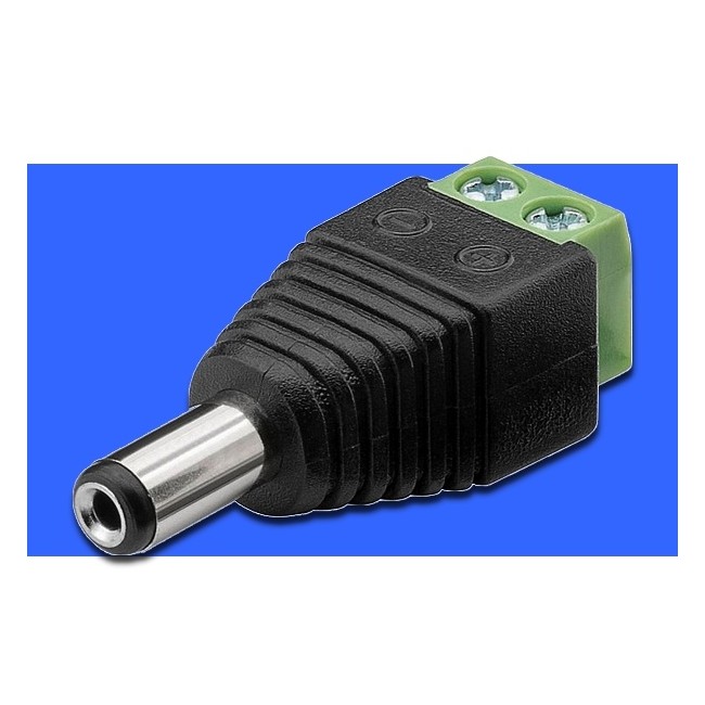 Acquista Connettore DC maschio - morsetti a vite | Tiesseelettronic...