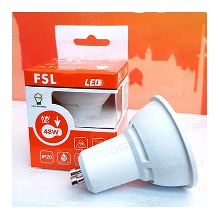 Acquista Lampadina LED GU10 3W 4000K 250LM 38° CRI-80 luce naturale...
