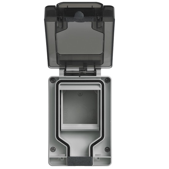 Acquista Contenitore da parete IP66 a spina inserita 2 moduli Eikon...