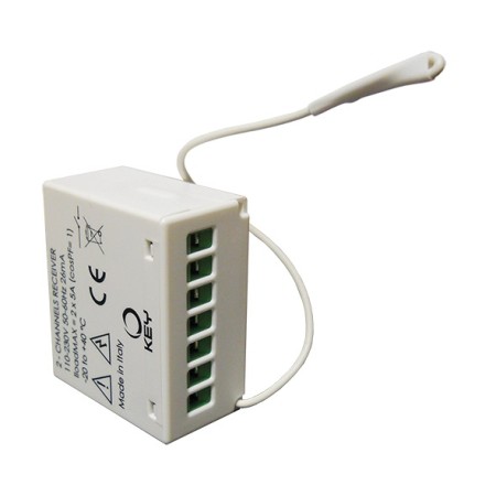 Acquista Ricevente radio 2 canali miniaturizzata, 230 Vac, per il c...