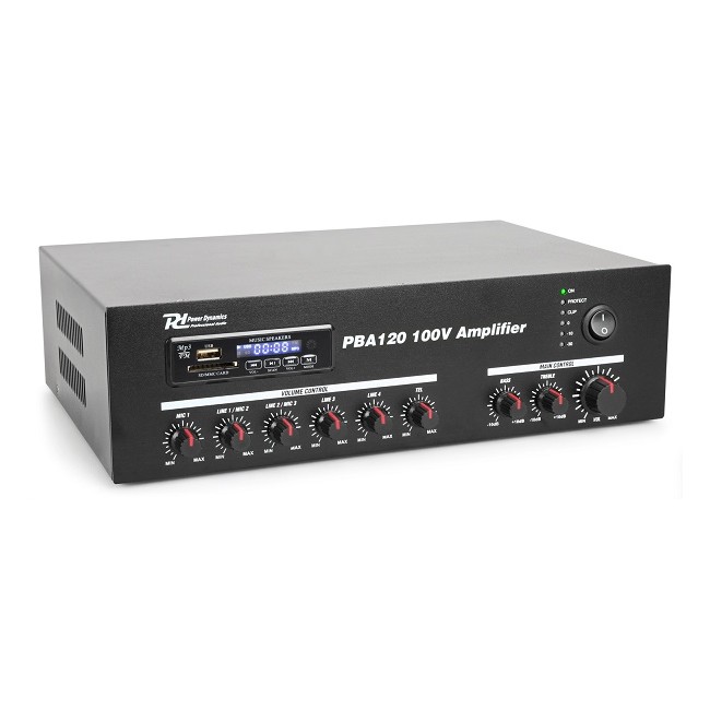 Acquista Amplificatore PA 120W 100V /4-16 ? con BT / FM/ SD / USB /...