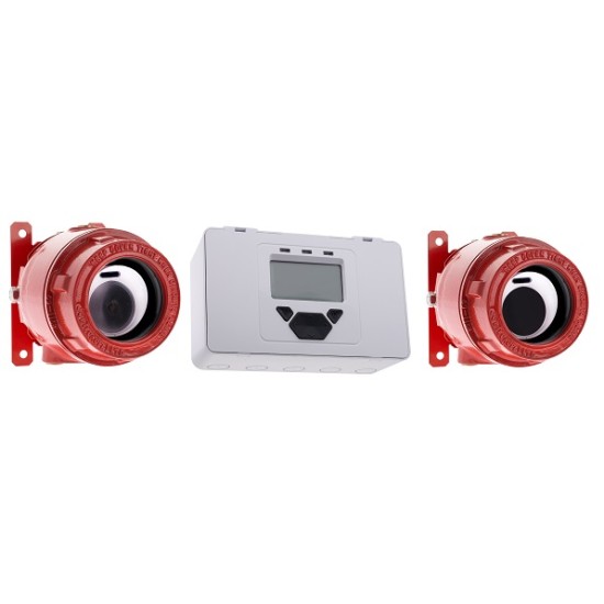 Acquista Rivelatore lineare di fumo antideflagrante TX RX, 5 - 80 m...