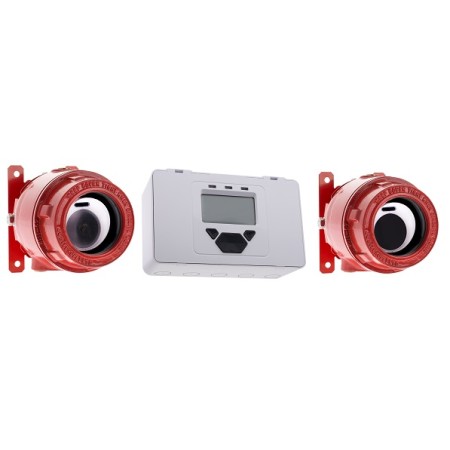 Acquista Rivelatore lineare di fumo antideflagrante TX RX, 5 - 80 m...