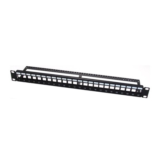 Acquista Patch panel modulare 24 posti UTP categoria 5 e 6 con cabl...