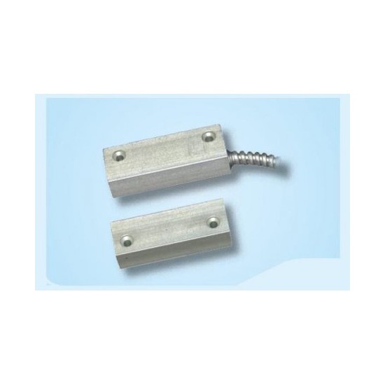 Acquista Contatto magnetico alluminio per porte metalliche con cavo...