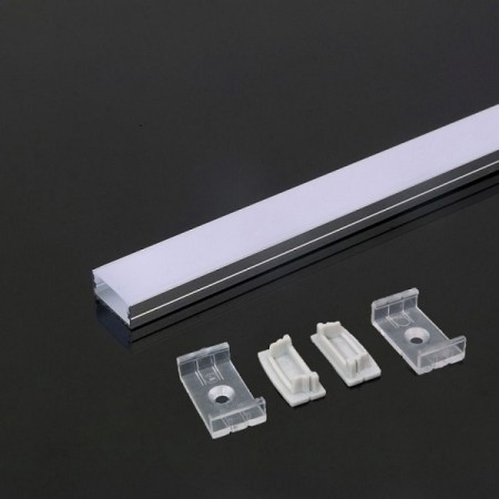 Acquista Profilo in Alluminio Colore Bianco per Strip LED (Max l: 2...