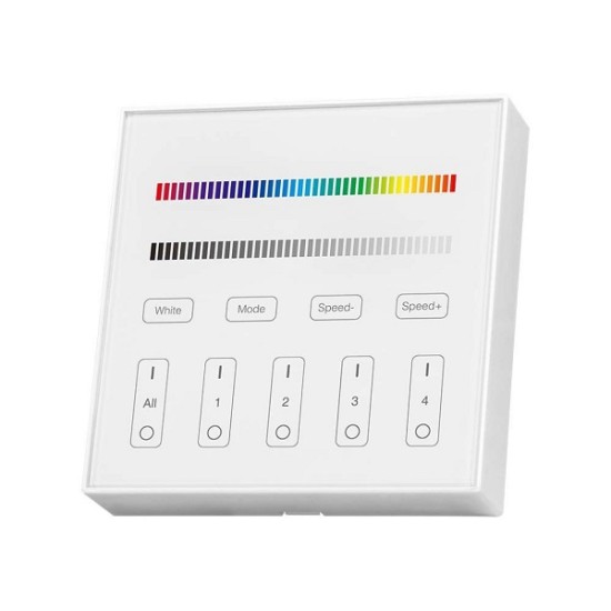 Acquista Controller V-TAC da Muro Wifi per Strip LED RGB+W 4 Zone |...