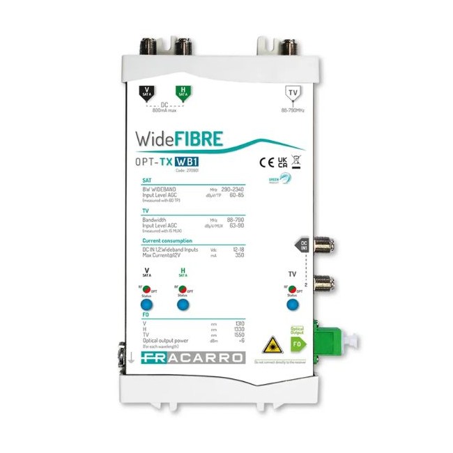 Acquista Trasmettitore Wide Fibre Fracarro con tre laser distinti p...