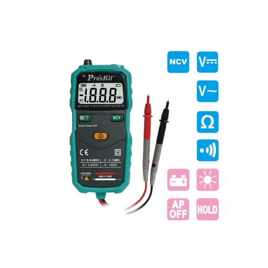 Acquista Pocket tester dig. 3.1/2 autorange | Tiesseelettronica.com